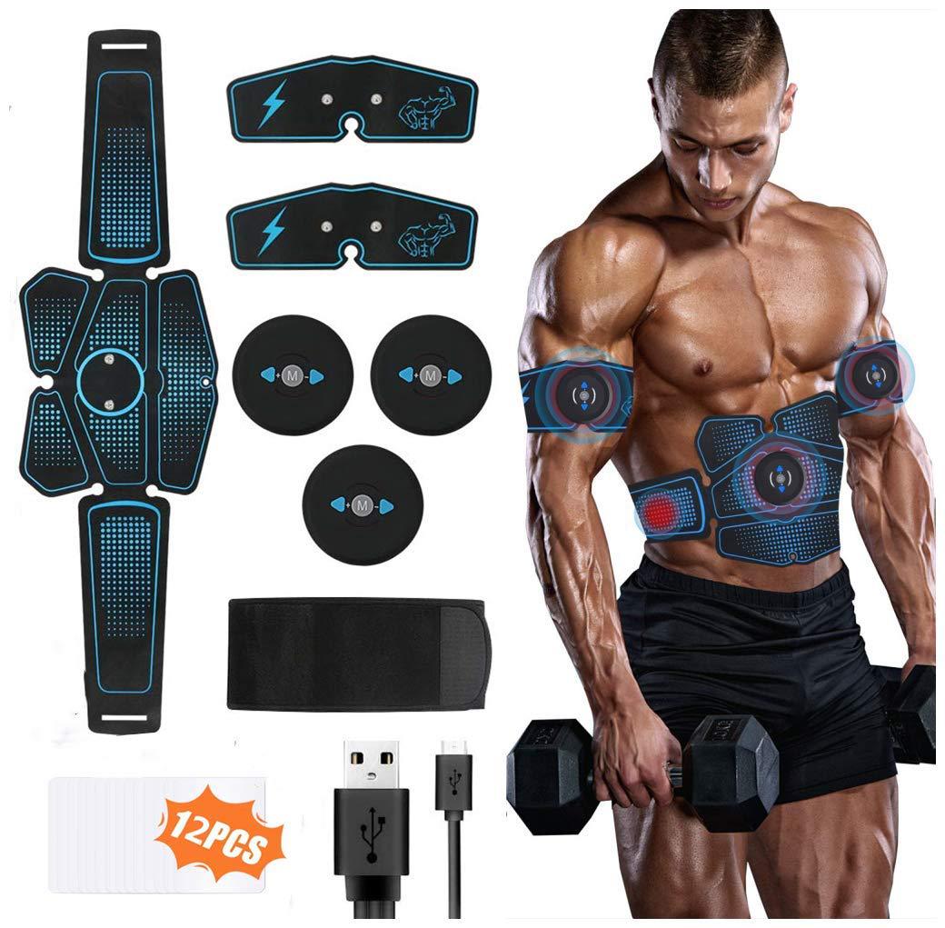 Ems Abdominal Arm Trainer Body Slimming Belt Abs Muscle Stimulator