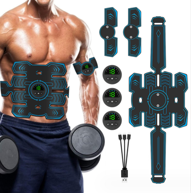 Body Slimming Belt Electric Abdominal Trainer Muscle Stimulator Toner  Weight Loss New Smart EMS Fitness Vibration Belt Unisex