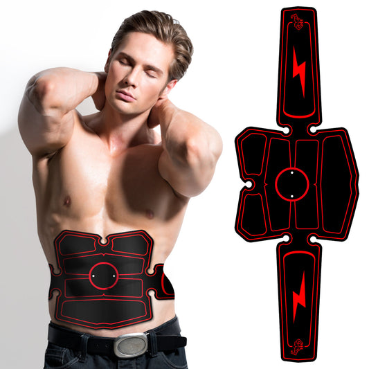 Red Line Belt Ems Abdominal Arm Trainer Body Slimming Belt Abs Muscle Stimulator Toner For Home Gym Fitness Exercise